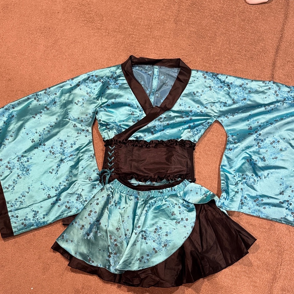 Womens Blue and Black Costume